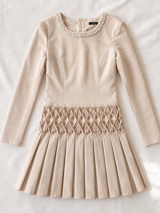 IORA Dresses & Skirts - Champagne Beaded Dress